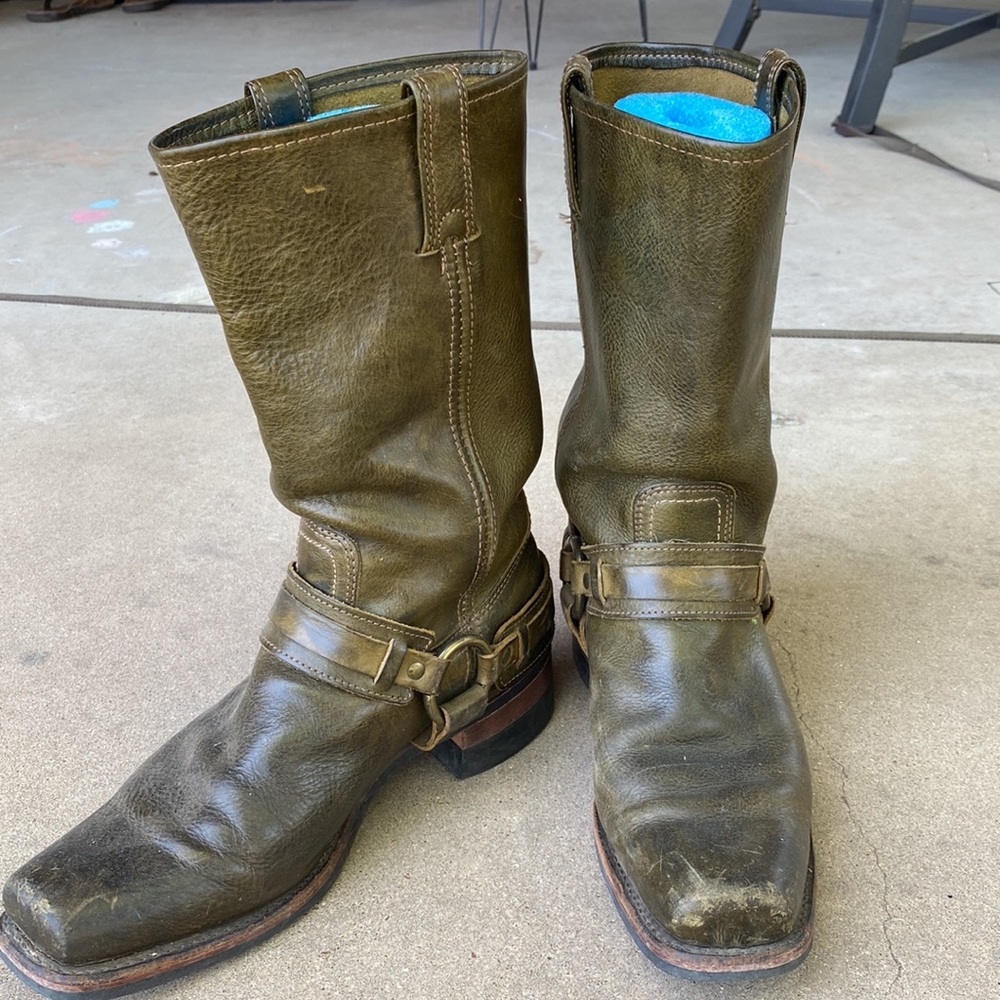 Frye Olive Green Harness Engineer 11